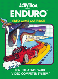 Enduro Atari 2600  box art